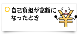 自己負担が高額になったとき